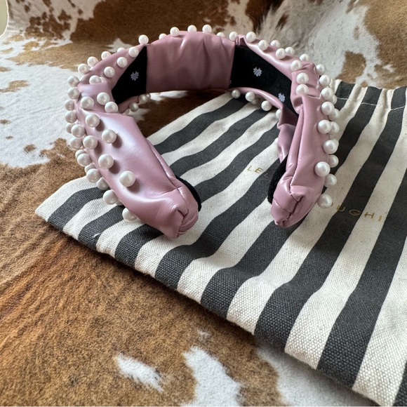 Lele Sadoughi Pearl Pink Knot Headband - Picture 5 of 8